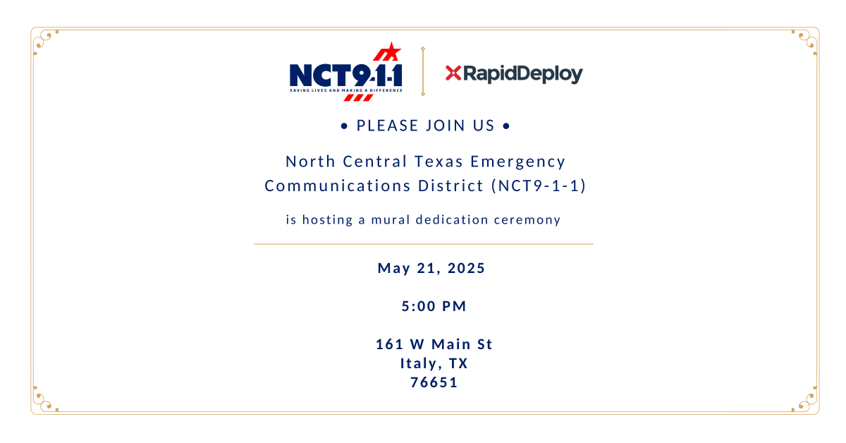 We’re just a week away from our second mural dedication ceremony—this time in Italy, TX! 🎨 Another beautiful piece from our October National First Responder's Day drawing challenge has come to life, honoring the brave 9-1-1 first responders who serve our communities every day.