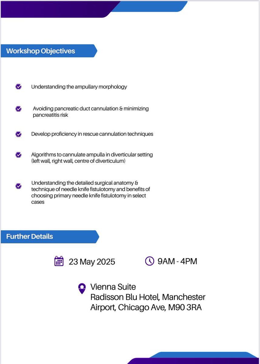 Sajjad Mahmood (@smkahlon) on Twitter photo Advanced ERCP cannulation course Manchester!
An initiative by <a href="/Srisha_Hebbar/">Srisha Hebbar</a>
Look forward to catching up with colleagues joining us from Norwest, Merseyside & beyond
Thank you <a href="/CookMedSurg/">Cook Medical--MedSurg Division</a> for generous support for the event <a href="/pawanlekharaju/">Venkata Pawan Kumar</a> Advanced ERCP cannulation course Manchester!
An initiative by <a href="/Srisha_Hebbar/">Srisha Hebbar</a>
Look forward to catching up with colleagues joining us from Norwest, Merseyside & beyond
Thank you <a href="/CookMedSurg/">Cook Medical--MedSurg Division</a> for generous support for the event <a href="/pawanlekharaju/">Venkata Pawan Kumar</a>