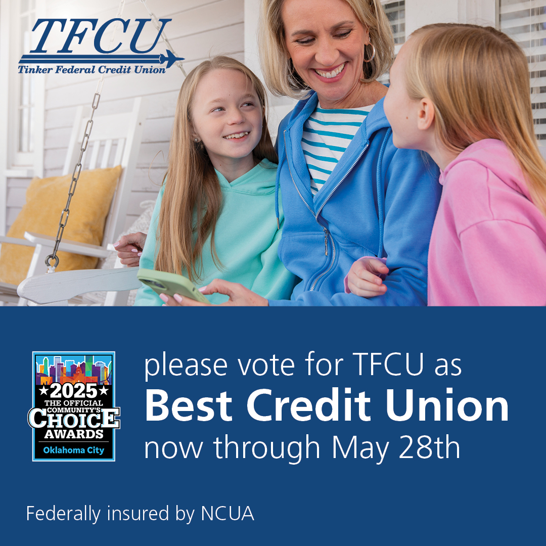We're honored to be a finalist for Best Credit Union in The Oklahoman Community Choice awards!
Click the link to cast your vote: yourchoiceawards.com/okc/
