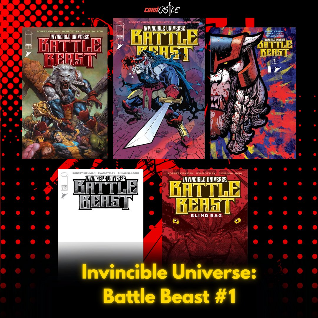 ¡ #INVINCIBLE Universe Battle Beast YA DISPONIBLE EN COMICASTLE!

🦁 BATTLE BEAST busca por todo el universo al guerrero más poderoso que él y una muerte gloriosa, pero incluso en un universo de poderosos Viltrumitas, parece que nadie podrá detener al guerrero más letal...