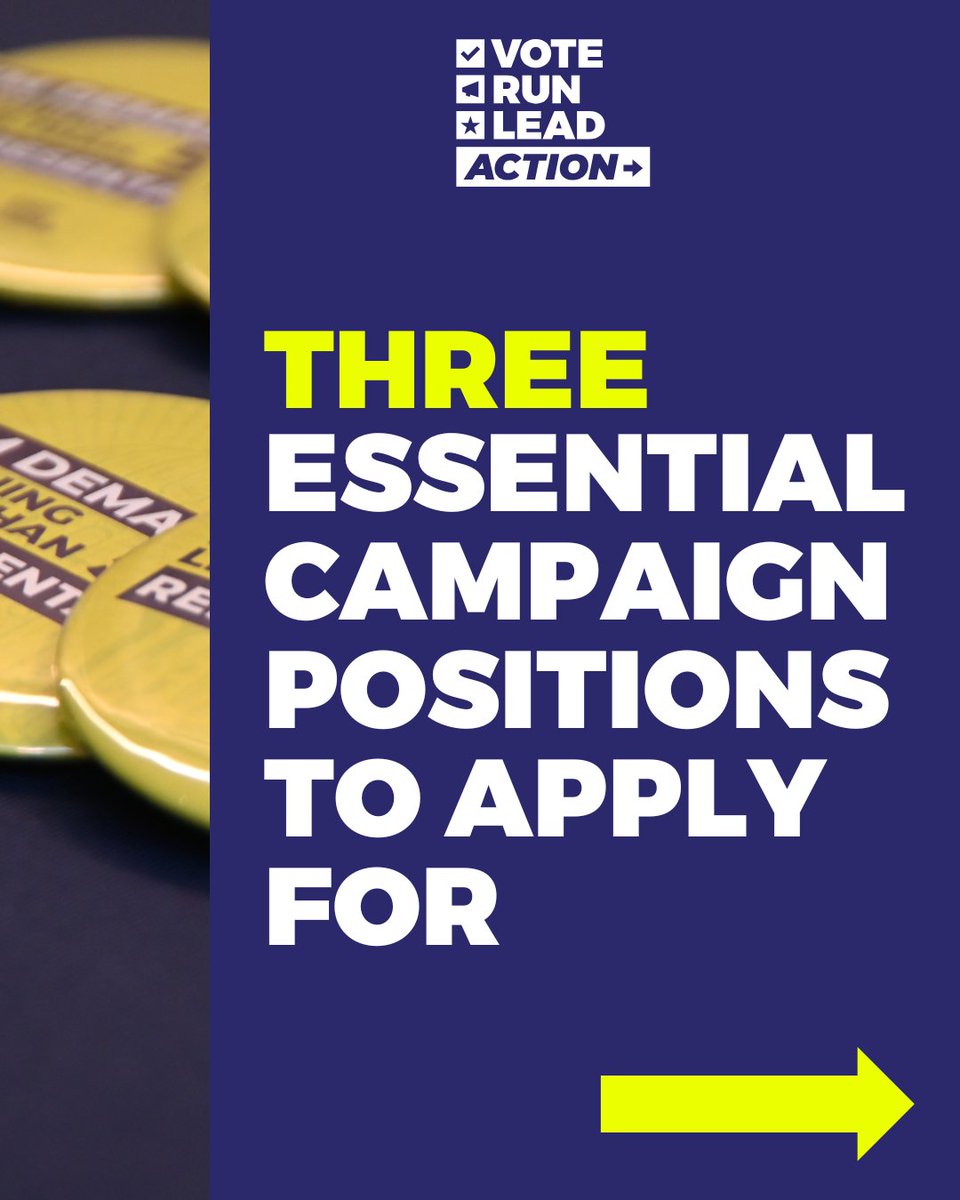 VRLAction's tweet image. Thinking about jumping into politics but not sure where to start? 👀
Every campaign needs a rockstar team behind the scenes — and there’s a place for YOU. 💪 Visit VoteRunLeadAction.org to stay updated on future trainings near you.
#RunAsYouAre #VoteRunLeadAction