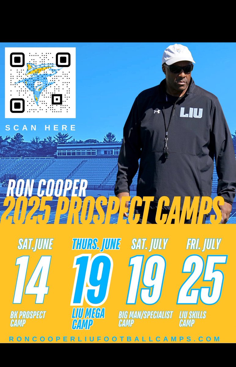Incredibly thankful for the camp invite from <a href="/CoachJirgl/">Ryan Jirgl</a> and <a href="/LIUSharksFB/">LIU Football</a>