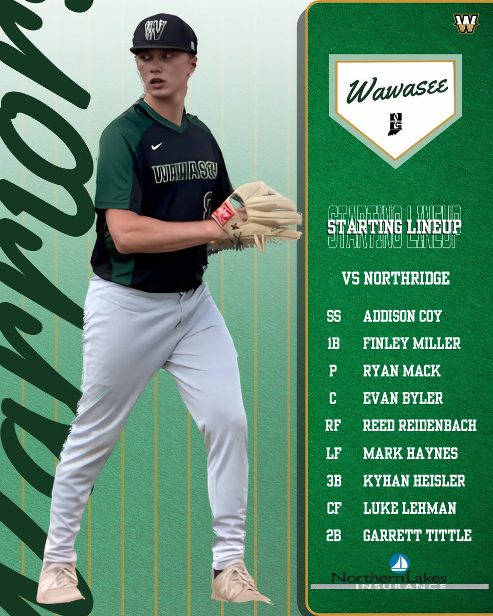Starting lineup against the Raiders  #WeAreWawasee #Warriors #2025 #NLC #ACE