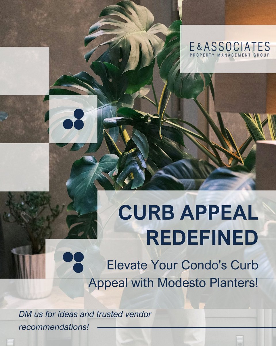 EAPROPERTYMGNT's tweet image. Elevate your condo’s curb appeal with Modesto Planters—durable, stylish, and perfect for all seasons. Ideal for entryways, patios, and common areas, they offer modern design, weather resistance, and customizable options to match any community vibe.