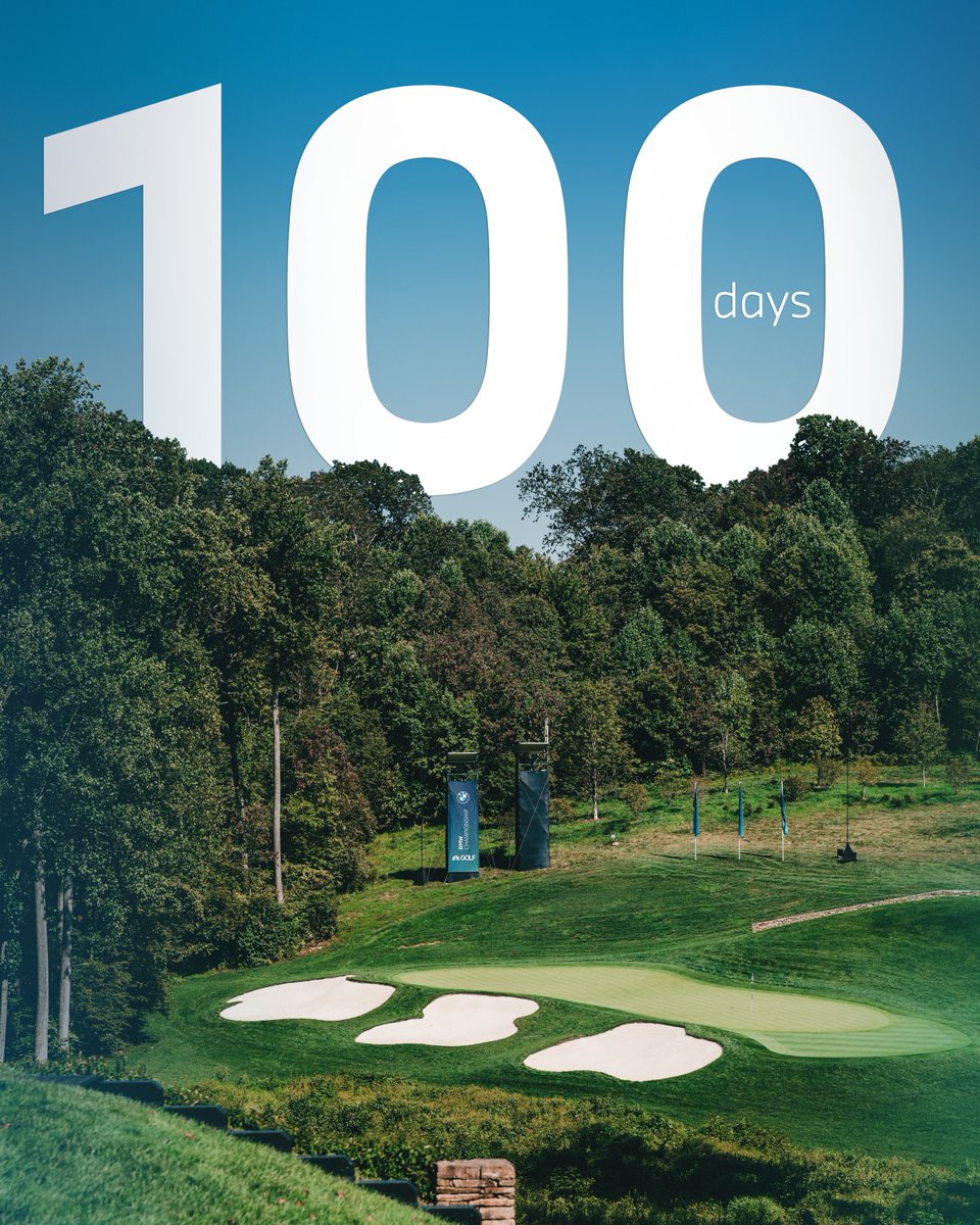 Less than 💯 days until golf’s best return to Baltimore for the 2025 #BMWCHAMPS.