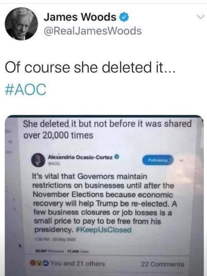 Johntuckermust3's tweet image. I want everyone to read this. Remember this bitch wanted you to lose your livelihood, or small business just because she hates Trump. READ IT. SHE DOESN'T GIVE A DAMN ABOUT YOU.