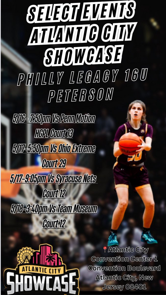 Amanda (@amandaeggers7) on Twitter photo Excited to play this weekend in the Atlantic City Showcase! Here is my schedule. #2027s #GirlsBasketball <a href="/PRO16G/">NXTPRO Girls League</a> <a href="/PrincetonWBB/">Princeton WBB</a> <a href="/FDUKnightsWBB/">FDU Women's Basketball</a> <a href="/YaleWBasketball/">Yale Women’s Basketball</a> <a href="/YaleWBasketball/">Yale Women’s Basketball</a> <a href="/SelectEventsBB/">Select Events Basketball</a> Excited to play this weekend in the Atlantic City Showcase! Here is my schedule. #2027s #GirlsBasketball <a href="/PRO16G/">NXTPRO Girls League</a> <a href="/PrincetonWBB/">Princeton WBB</a> <a href="/FDUKnightsWBB/">FDU Women's Basketball</a> <a href="/YaleWBasketball/">Yale Women’s Basketball</a> <a href="/YaleWBasketball/">Yale Women’s Basketball</a> <a href="/SelectEventsBB/">Select Events Basketball</a>