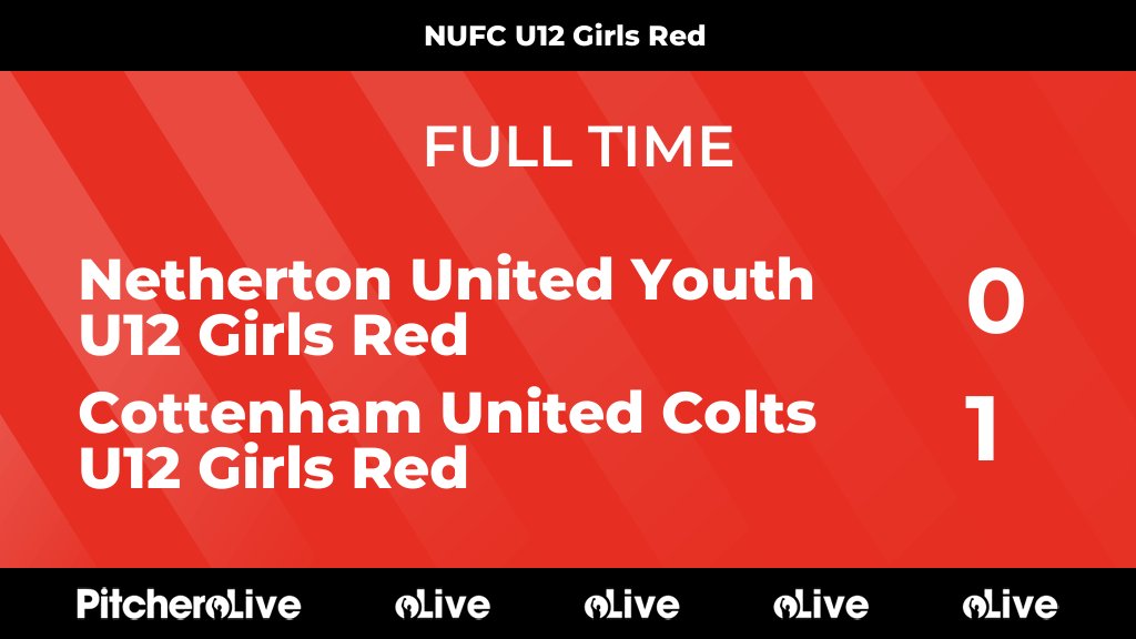 FULL TIME: Netherton United Youth U12 Girls Red 0 - 1 Cottenham United Colts U12 Girls Red
#NETCOT #Pitchero
nethertonutd.com/teams/277631/m…