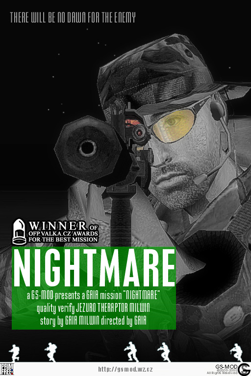KarelMoricky's tweet photo. On this day 20 years ago, I released Nightmare, my third mission for #OperationFlashpoint. It was my first work I promoted using movie-like posters, in an era when everyone else used low-res screenshots. Might've even started a trend back then. https://t.co/Wkl1oDpJjg