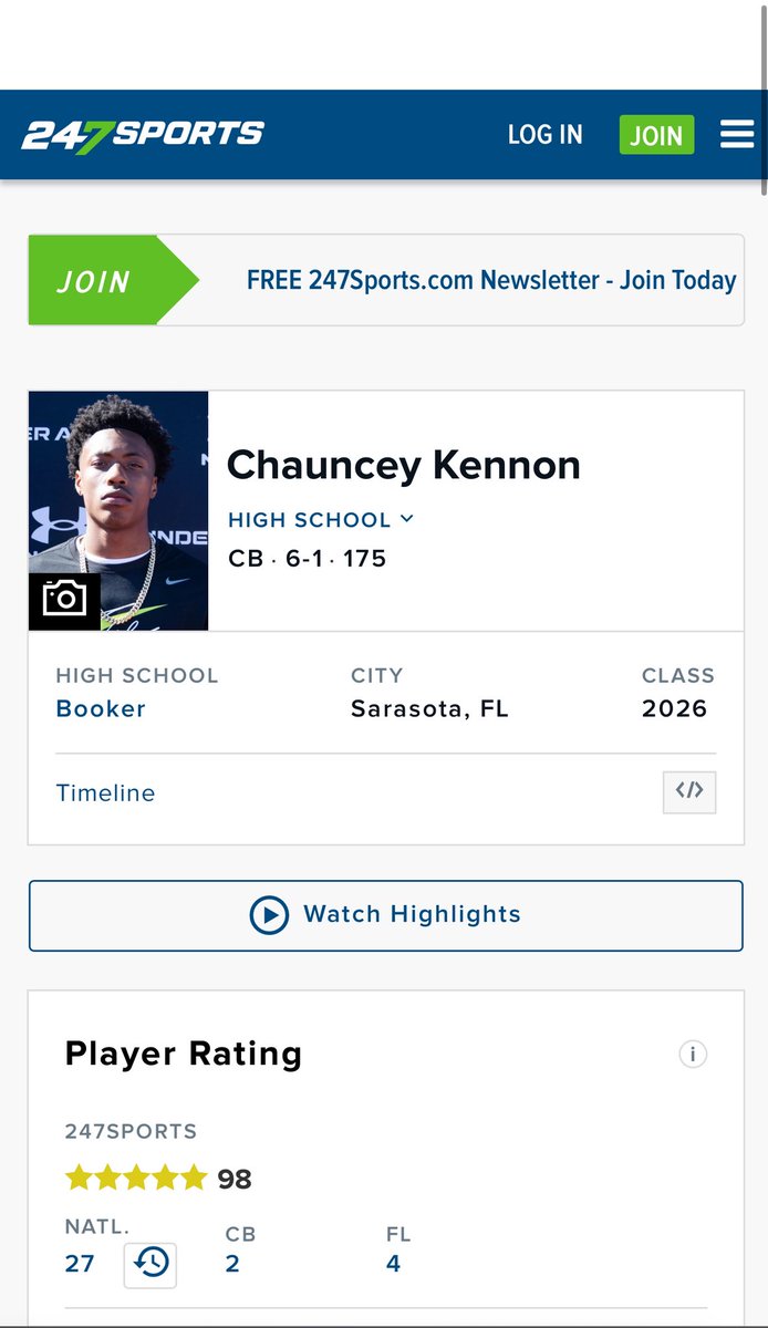 4⭐️Chauncey “Chuck” Kennon (@c3callme) on Twitter photo Blessed to be ranked as a 5 star recruit ⭐️ <a href="/247Sports/">247Sports</a> <a href="/On3Recruits/">On3 Recruits</a> <a href="/Rivals/">Rivals</a> <a href="/espn/">ESPN</a> <a href="/Hayesfawcett3/">Hayes Fawcett</a> Blessed to be ranked as a 5 star recruit ⭐️ <a href="/247Sports/">247Sports</a> <a href="/On3Recruits/">On3 Recruits</a> <a href="/Rivals/">Rivals</a> <a href="/espn/">ESPN</a> <a href="/Hayesfawcett3/">Hayes Fawcett</a>