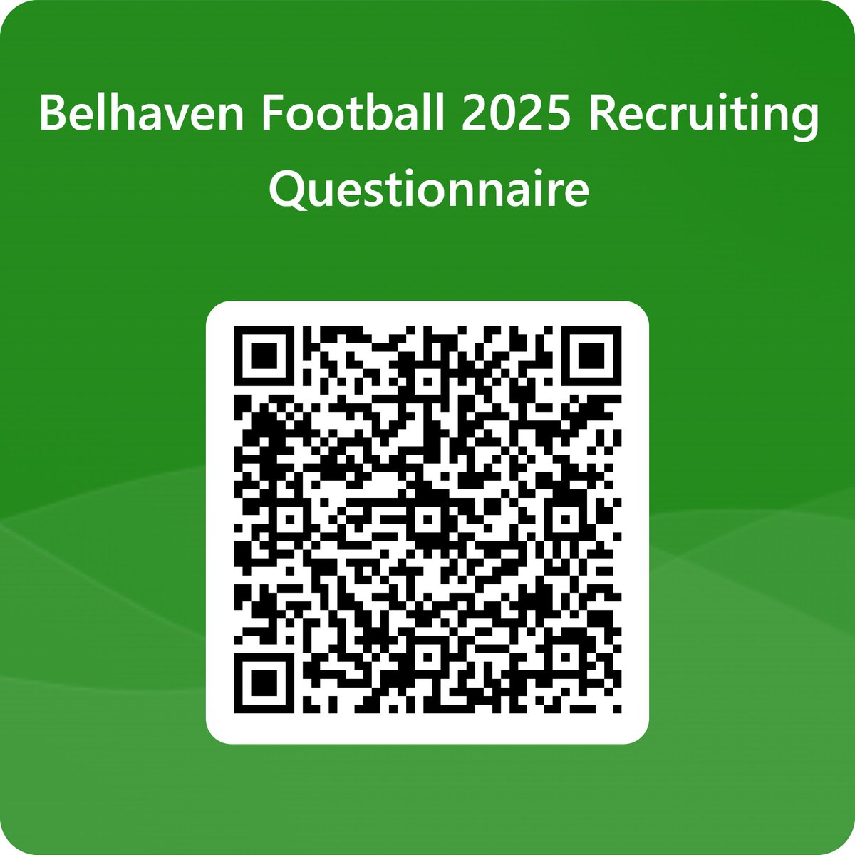 CJ Nightingale (@coach_cdn2) on Twitter photo Future Blazers:
Our Coaches have been on the road the past 2 weeks meeting with many great coaches & players that want what <a href="/BelhavenFB/">Belhaven Football</a> has to offer.
If you're interested in our program, please fill out our recruit questionnaire below. Future Blazers:
Our Coaches have been on the road the past 2 weeks meeting with many great coaches & players that want what <a href="/BelhavenFB/">Belhaven Football</a> has to offer.
If you're interested in our program, please fill out our recruit questionnaire below.