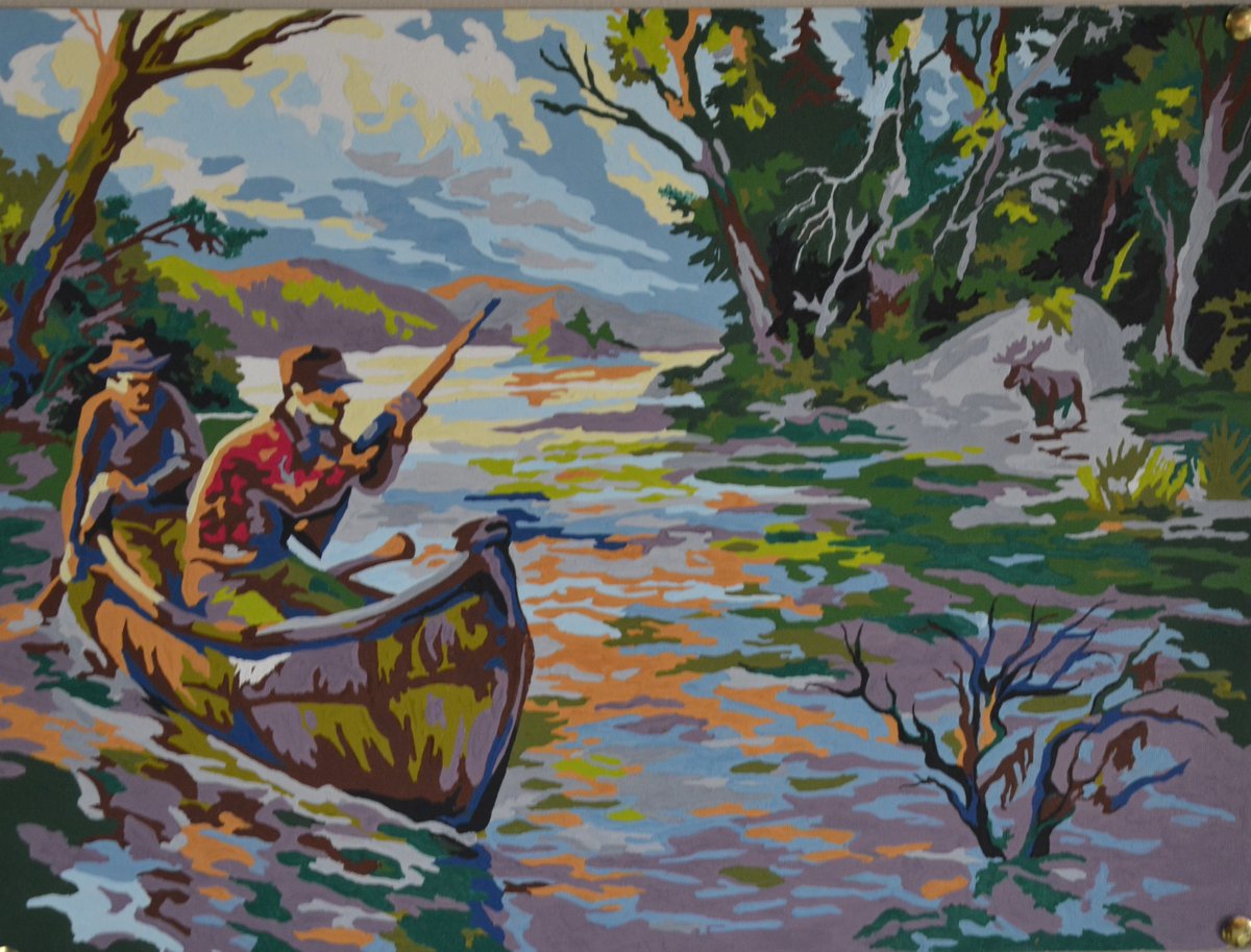 I love the "oh shit" moments in the canoe illustrations.