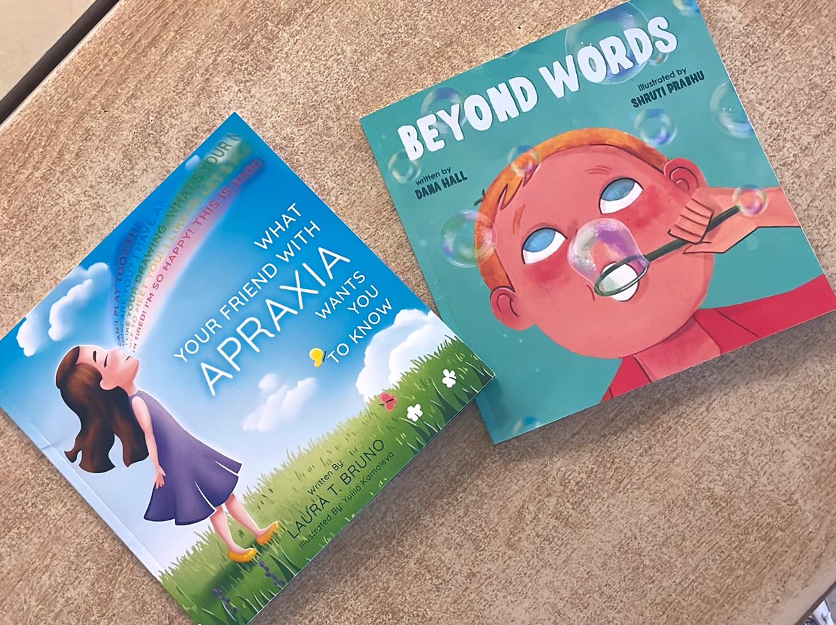 These are some great texts to read with little learners to help them learn that not everyone communicates with spoken words. #apraxiaawarenessday 🩵