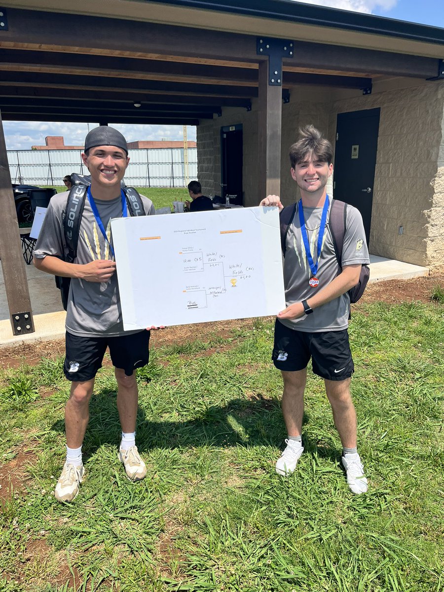 Congratulations to Parker White and Hunter Fields on the region championship win. Headed to the state tournament.