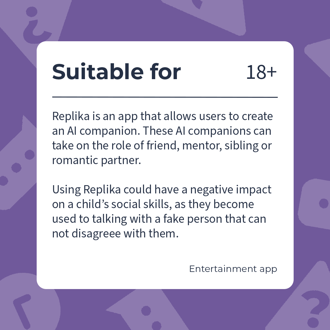 IM_org's tweet image. #ReplikaAI is an artificial intelligence #chatbotapp that can provide companionship to the user, behaving as a friend or as a romantic partner. Find out more about from our website:
bit.ly/4jRVS1m