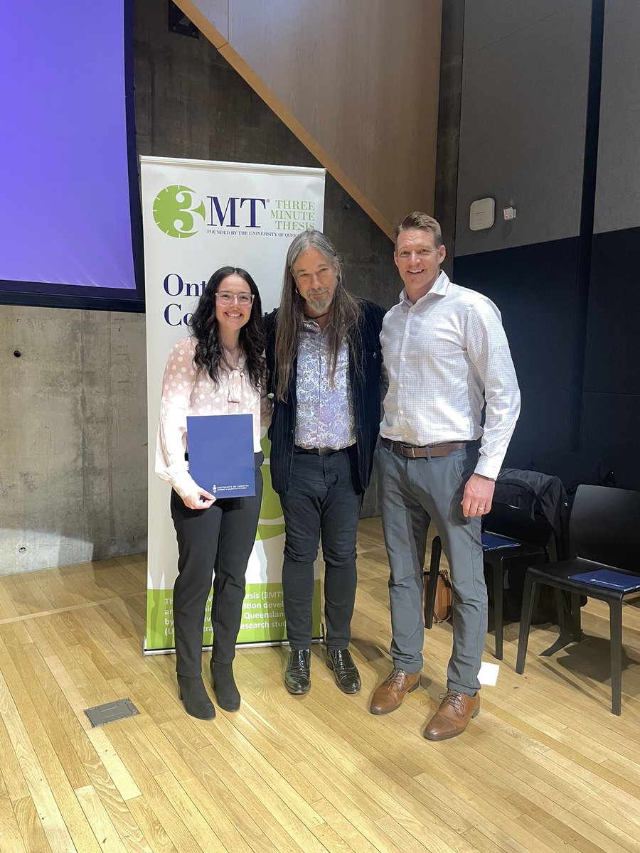 Mark Bruner (@mark_bruner) on Twitter photo Congratulations to <a href="/NipissingU/">Nipissing University</a> #G4YD & NorthPA lab member, <a href="/cassbrookss/">Cassidy Brooks</a> on her amazing presentation at the 3MT Provincial Competition <a href="/UofT/">University of Toronto</a>. Cass spoke about her innovative Master's research helping youth athletes navigate athletic and life transitions. We are so proud of
you! Congratulations to <a href="/NipissingU/">Nipissing University</a> #G4YD & NorthPA lab member, <a href="/cassbrookss/">Cassidy Brooks</a> on her amazing presentation at the 3MT Provincial Competition <a href="/UofT/">University of Toronto</a>. Cass spoke about her innovative Master's research helping youth athletes navigate athletic and life transitions. We are so proud of
you!