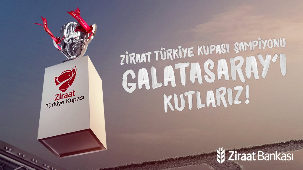 Ziraat Türkiye Kupası Şampiyonu Galatasaray’ı kutlarız! #Galatasaray #ZiraatBankası #ZiraatTürkiyeKupası #ZTK #BirKupadanDahaFazlası