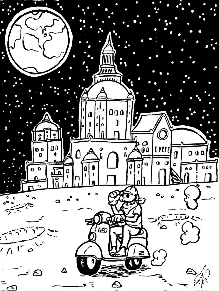 Luigi_Arci_'s tweet image. My friends!💀✨️I took a few days off but now my adventures start again! How many of you know that Florence is not in Italy but on the moon? How much I shall have to teach you about this country! Be ready!
#florence #Italy #freespace #art #sketch #drawing #comics #moon #Travel