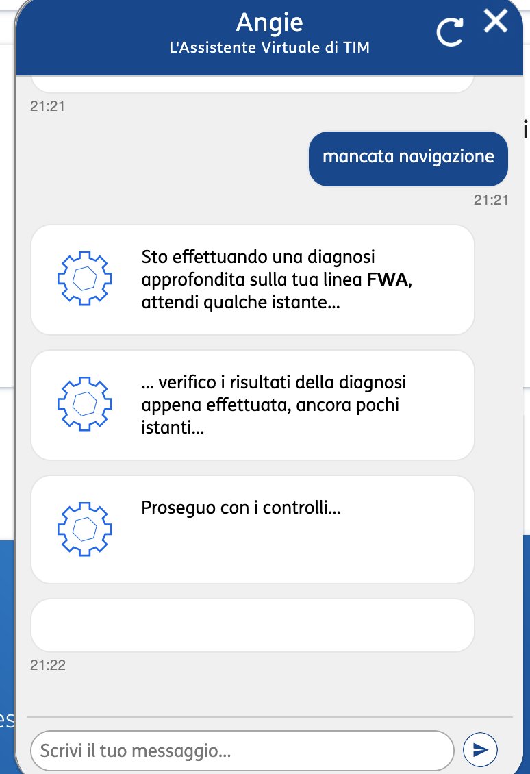 Alain Marciano (@alain_marciano) on Twitter photo volete nuove informazioni da <a href="/TIM_Official/">TIM Official</a> e da Angie, la loro assistente virtuale? Hanno inventato l'assistente che fa tutto il suo possibile per non rispondere! L'unica cosa che fa è questo, arrivato qui (soto) e poi... oops, c'è un errore, mi spiace e ciao! volete nuove informazioni da <a href="/TIM_Official/">TIM Official</a> e da Angie, la loro assistente virtuale? Hanno inventato l'assistente che fa tutto il suo possibile per non rispondere! L'unica cosa che fa è questo, arrivato qui (soto) e poi... oops, c'è un errore, mi spiace e ciao!