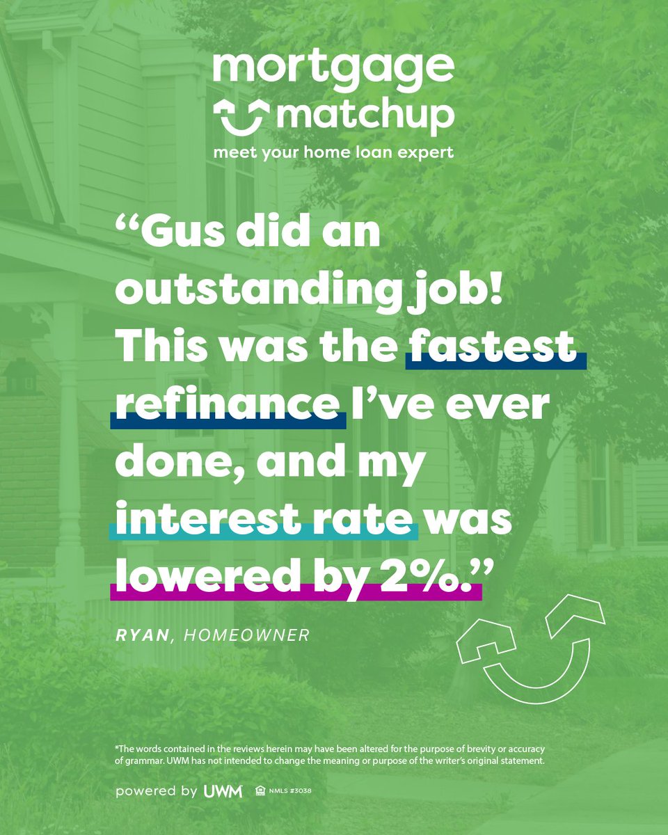 Looking to lower your monthly mortgage payment? Look no further. Go to MortgageMatchup.com to find an independent mortgage broker near you.