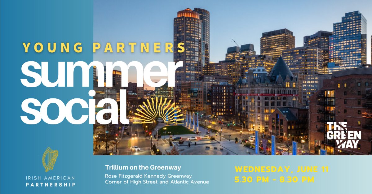 Irish American Partnership (@irishaporg) on Twitter photo Join our #Boston Young Partners June 11 for the annual Summer Social at <a href="/trilliumbrewing/">Trillium Brewing</a> on <a href="/HelloGreenway/">Rose Kennedy Greenway</a>!
Register: irishap.org/events/2025-su…
All funds raised will directly support Curraghboye National School— and thanks to a generous donor, every gift will be matched. Join our #Boston Young Partners June 11 for the annual Summer Social at <a href="/trilliumbrewing/">Trillium Brewing</a> on <a href="/HelloGreenway/">Rose Kennedy Greenway</a>!
Register: irishap.org/events/2025-su…
All funds raised will directly support Curraghboye National School— and thanks to a generous donor, every gift will be matched.