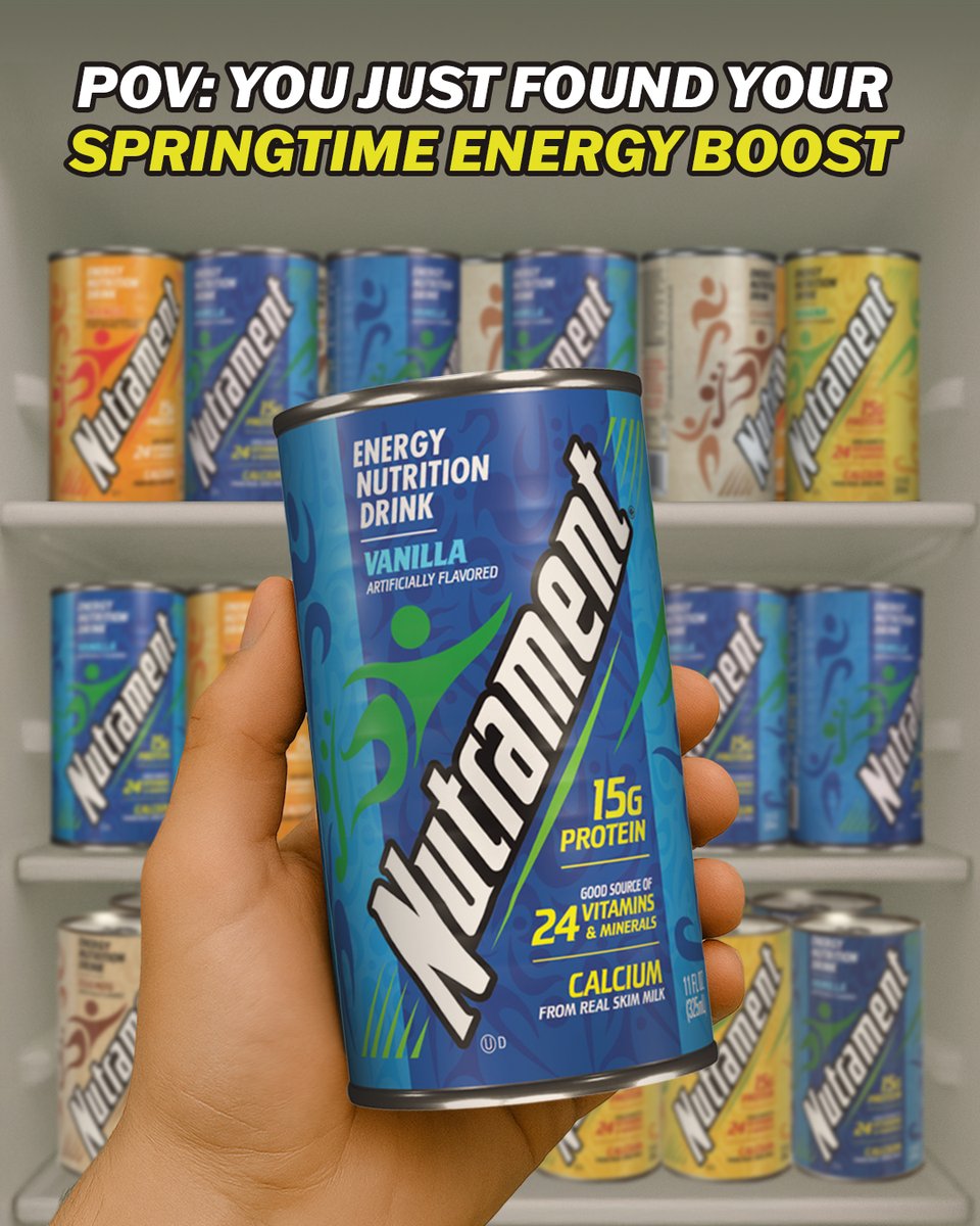Spring is the perfect time to fuel up! 🌼 With six great flavors, Nutrament keeps you energized to enjoy every beautiful part of the season. 🌞
#SpringEnergy #FuelYourNow #WhatFuelsYou #Nutrament #SpringtimeVibes #EnergyBoost