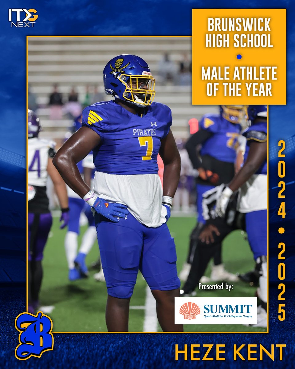ITG Next - Georgia (@itgnext_georgia) on Twitter photo Congratulations to <a href="/HezeKent/">Heze “superman” Kent🦸🏾♂️7️⃣</a> for being named ITG Next’s 2025 Brunswick High School Male Athlete of the Year! Presented by Summit Sports Medicine & Orthopaedic Surgery #sponsored
Read More 👉 itgnext.com/heze-kent-name…
<a href="/glynncoschools/">Glynn County Schools</a> <a href="/BrunswickFB/">Brunswick High Football</a> Congratulations to <a href="/HezeKent/">Heze “superman” Kent🦸🏾♂️7️⃣</a> for being named ITG Next’s 2025 Brunswick High School Male Athlete of the Year! Presented by Summit Sports Medicine & Orthopaedic Surgery #sponsored
Read More 👉 itgnext.com/heze-kent-name…
<a href="/glynncoschools/">Glynn County Schools</a> <a href="/BrunswickFB/">Brunswick High Football</a>