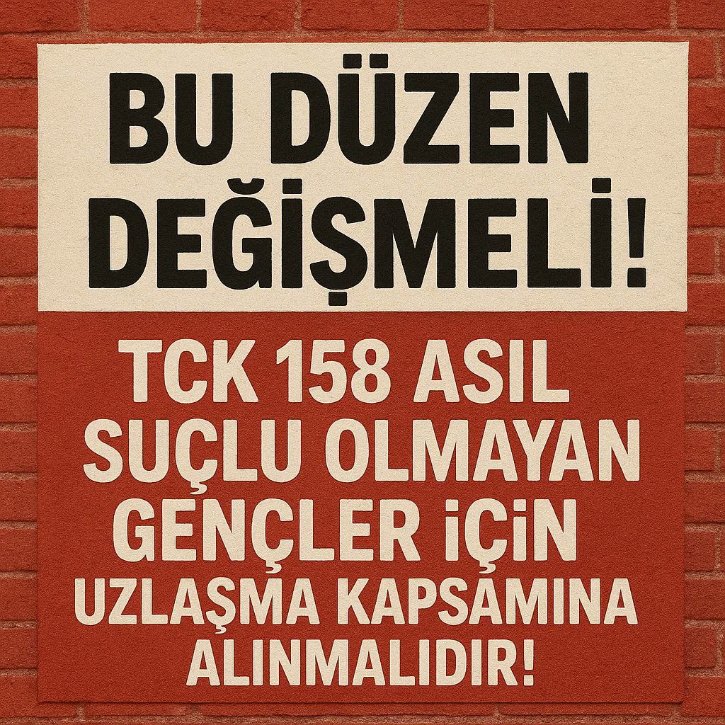 <a href="/AvSerkanRamanli/">Serkan Ramanlı</a> CEZA DEĞİL TELAFİ ESAS OLMALI:
Ekonomik suçların cezaları, mağdurun zararını gidermeye yönelik ekonomik yaptırımlarla çözülmelidir. Bu nedenle, TCK 1️⃣5️⃣8️⃣ ’in uzlaşma kapsamına alınması, adaletin amacına uygun düşecek ve sosyal bütünleşmeyi destekleyecektir.
<a href="/AvSerkanRamanli/">Serkan Ramanlı</a>