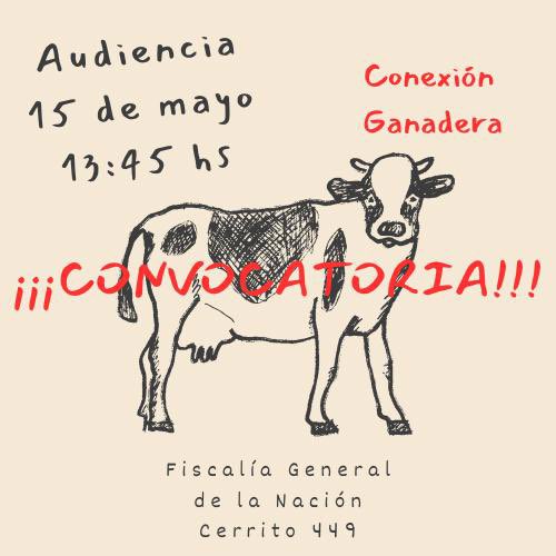 *CONVOCATORIA*
📣📣📣‼️‼️‼️

*¡MAÑANA HAY AUDIENCIA Y TENEMOS QUE ESTAR TODOS!*

Este caso avanza gracias a la *VISIBILIDAD, la UNIÓN y la FUERZA* del equipo que formamos.
*Conexión Ganadera NO* es un caso más. Nos estafaron, nos robaron los ahorros a 4.300 familias. *¡BASTA DE