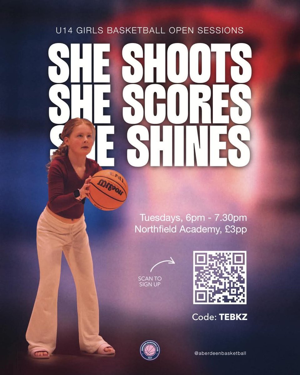 Active_Schools's tweet image. 🏀 Aberdeen Basketball Club are a ClubSport Aberdeen affiliated club, and are running sessions during the week for:

U12 boys: Fridays, 6.00-7.30pm @ Banks o&apos;Dee
U14 Girls: Tuesdays, 6.00-7.30pm @ Northfield Academy

Scan the links on the posters below for more information! ⬇️