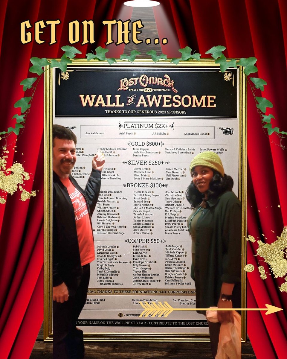 ✨ Get your name in lights… or at least on the coolest wall in San Francisco. ✨ 

👉 Become an Anchor Donor today: thelostchurch.org/donate 👈

#sfarts #sftheater #sfmusic #bayareaart #bayareatheater #bayareamusic #northbeachsf #northbaymusicscene #sonomacounty #santarosa