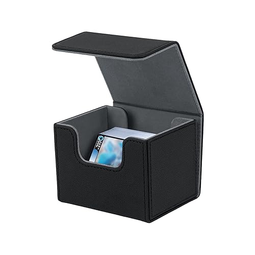 TimeSimer's tweet image. I just received Mcbazel Card Deck Storage Box Fits 100+ Single Sleeved, Card Deck Holder for TCG/MTG cards,PU Leather Deck Storage Case,Black - Black from lueamyenu via Throne. Thank you! throne.com/britishsimerti… #Wishlist #Throne