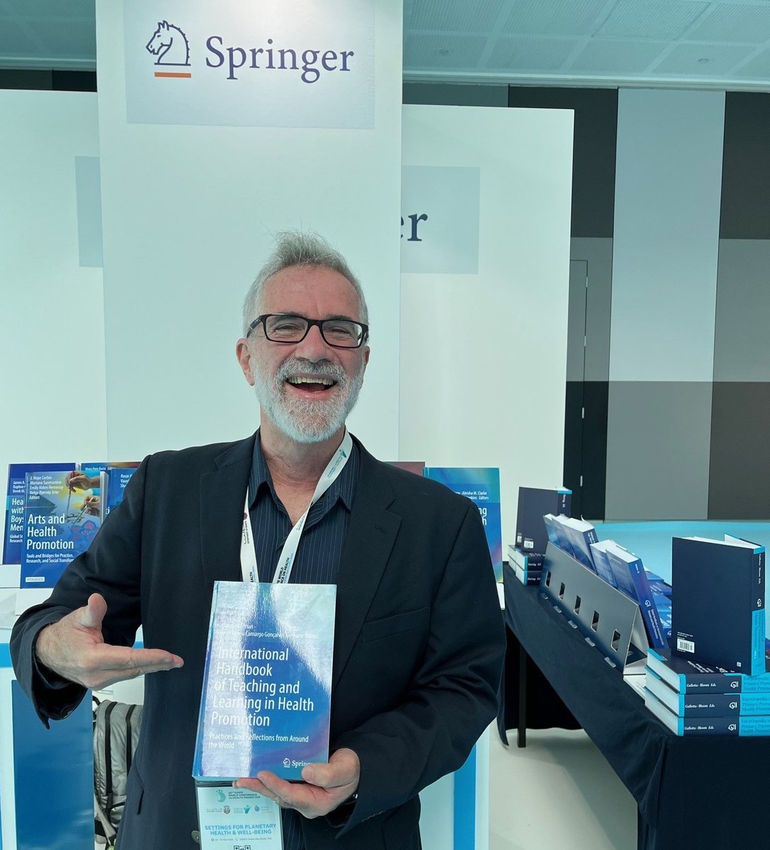 Springer Public Health (@springerpbh) on Twitter photo Marco Akerman, co-editor of International Handbook of Teaching & Learning in Health Promotion: Practices and Reflections from Around the World, at the <a href="/SpringerPBH/">Springer Public Health</a> exhibit at #IUHPE2025. Interested in his book? Check it out now at the booth or online here: bit.ly/459UhzJ Marco Akerman, co-editor of International Handbook of Teaching & Learning in Health Promotion: Practices and Reflections from Around the World, at the <a href="/SpringerPBH/">Springer Public Health</a> exhibit at #IUHPE2025. Interested in his book? Check it out now at the booth or online here: bit.ly/459UhzJ