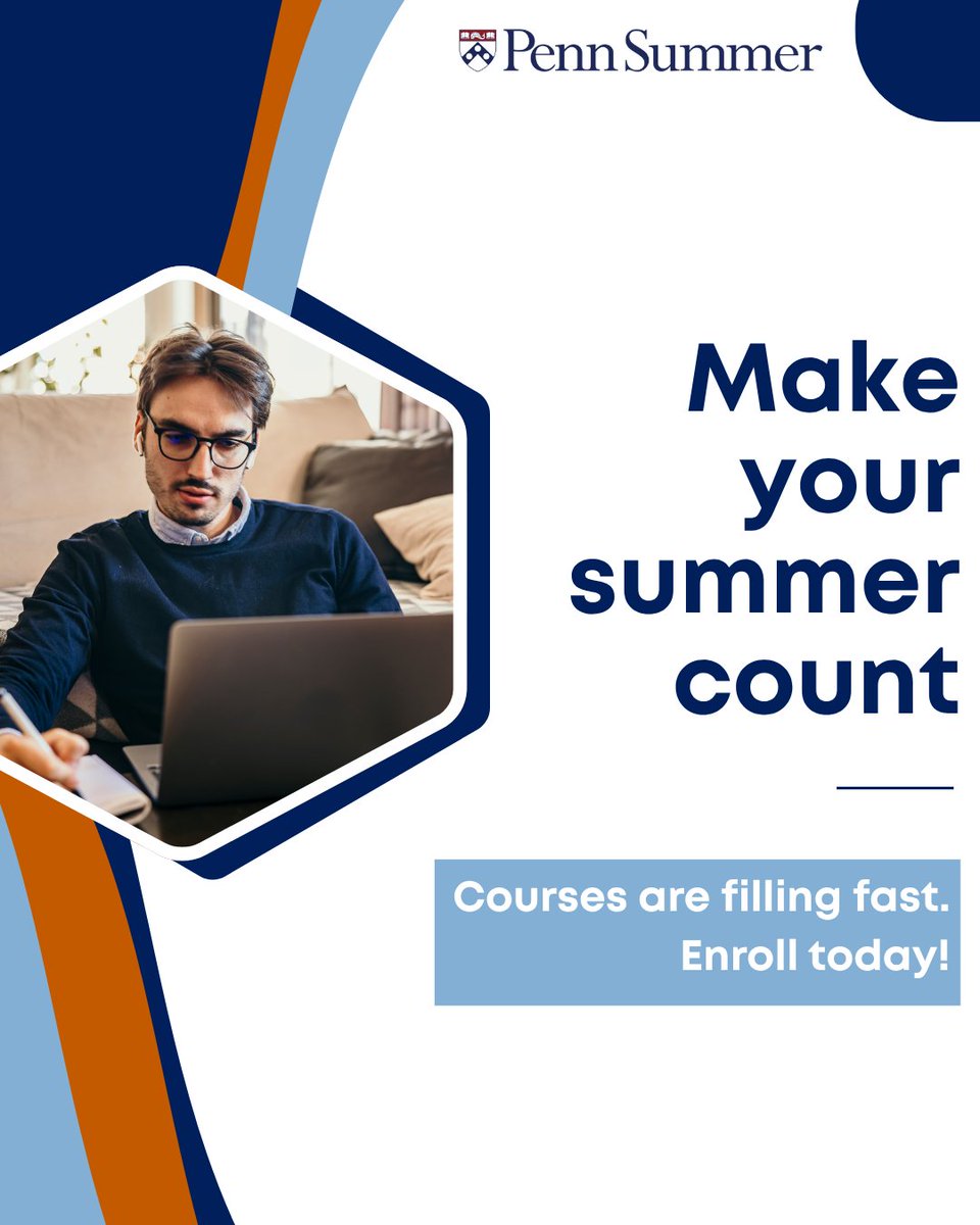 Whether you’re advancing your degree or exploring a new passion, Penn Summer gives you the flexibility to learn on your terms, with in-person and online options. Learn more here: bit.ly/4dq13Uf 

#PennSummer #courses #lifelonglearning
