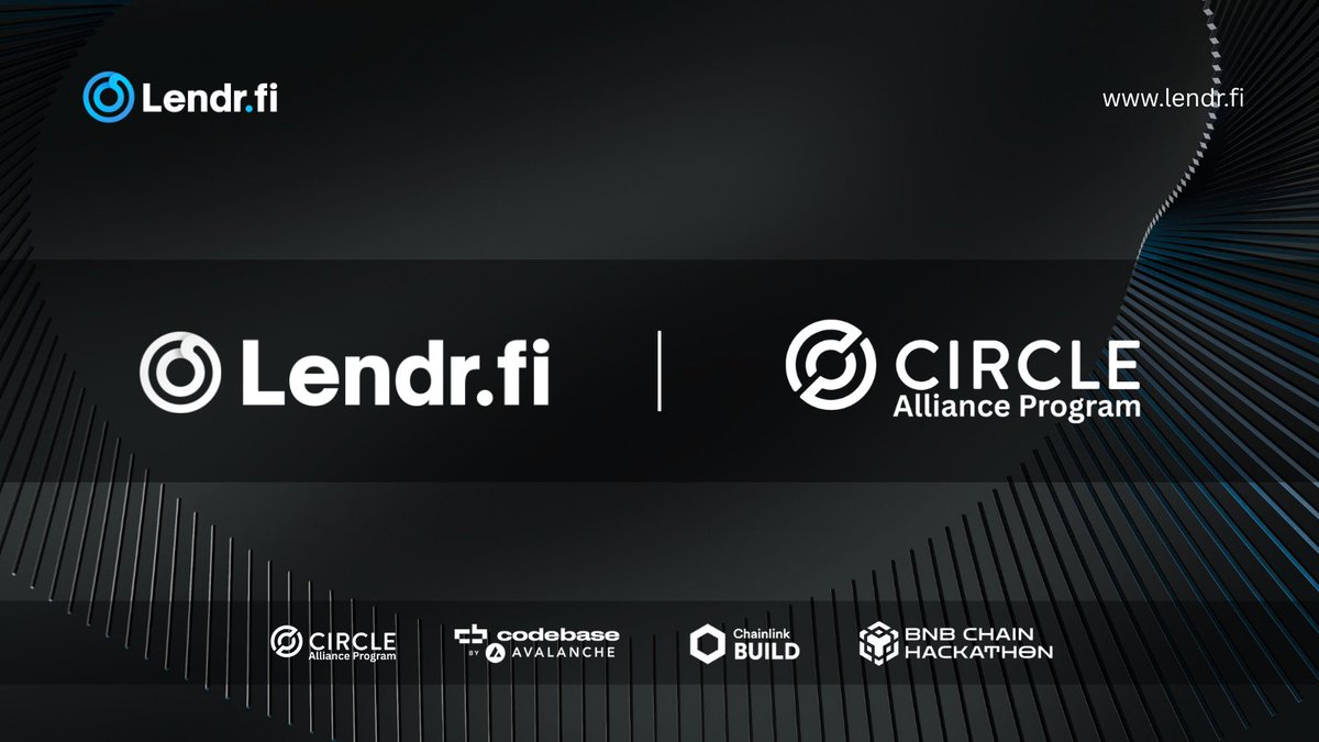 lendrfi's tweet image. Excited to share that @Lendrfi has joined the @Circle
Alliance Program, a global network of web3 companies focused on the future of finance.
As members, we'll build new connections and continue innovating with USDC, RWAs and web3 technology.
Learn more: circle.com/en/alliance-pr…