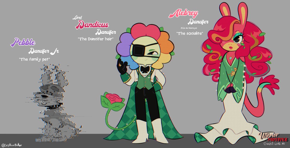ULTERIOR MOTIVES 
(Dandy’s World, AU) 

Character  designs  (10/10)  (Finished)

 “The Masterpiece and the Maker"

#dandysworld #dandysworldau #dandysworldulteriormotives #dandysworldfanart