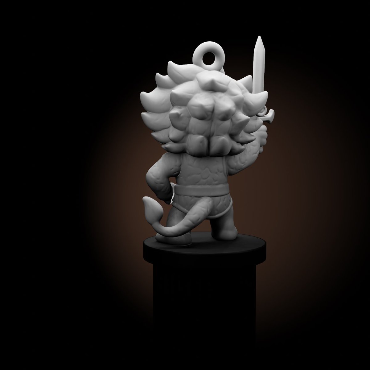 Ruby_Vesper's tweet image. Finished this mighty little warrior for my amazing client! 🦁⚔️ Loved bringing this custom STL model to life. Hope you all like it as much as I do! #3DArt #ZBrush #STLmodel #ToyDesign #commissionsopen #satisfiedclients