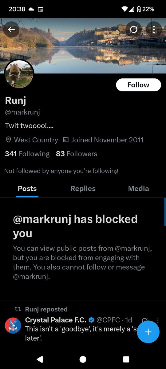 tim_wxm's tweet image. Blocked for mocking a team he does not support. The world gone mad