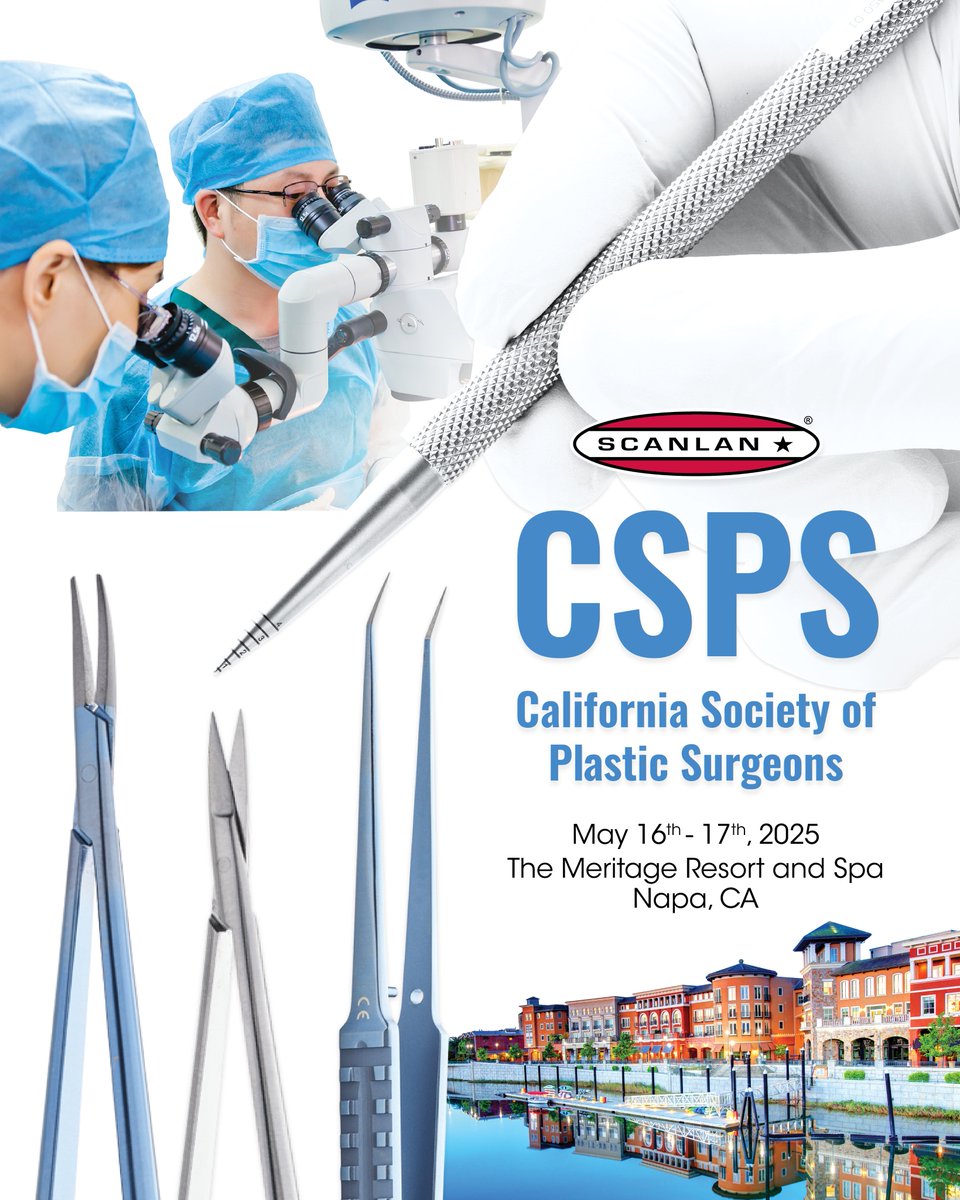 Scanlan International (@scanlaninc) on Twitter photo Visit us at #CSPS2025 and feel the Scanlan Difference with Super-Micro Fine instruments at exhibit# T10 <a href="/CSPSOFFICE/">California Society of Plastic Surgeons</a> #plasticsurgery
scanlaninternational.com/super-micro-fi⦠Visit us at #CSPS2025 and feel the Scanlan Difference with Super-Micro Fine instruments at exhibit# T10 <a href="/CSPSOFFICE/">California Society of Plastic Surgeons</a> #plasticsurgery
scanlaninternational.com/super-micro-fiā¦
