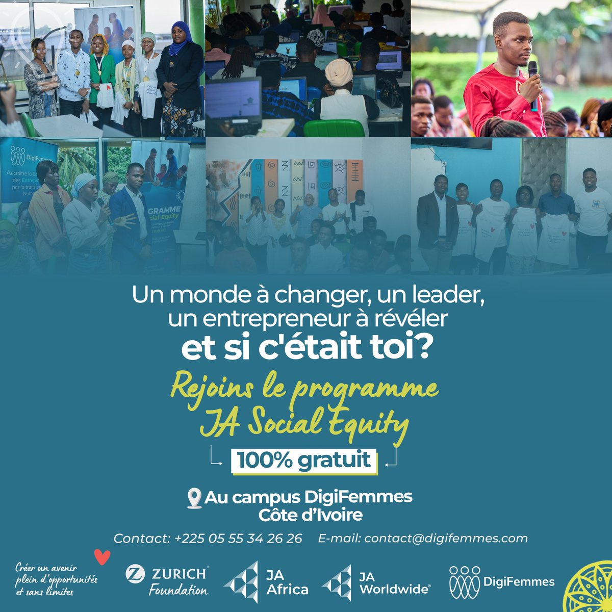 🚀 Formation GRATUITE (19-23 mai) pour les 16-25 ans @ DigiFemmes (Bonoumin)
💼 Business, leadership, pitch, mental, job prep
🎓 2 certifs, repas offerts, ordis dispo
📍 8h-17h (1re j. = demi-journée)
🎯 Inscris-toi vite : forms.gle/c9AkTcvP1kxedT…
#JAisBack