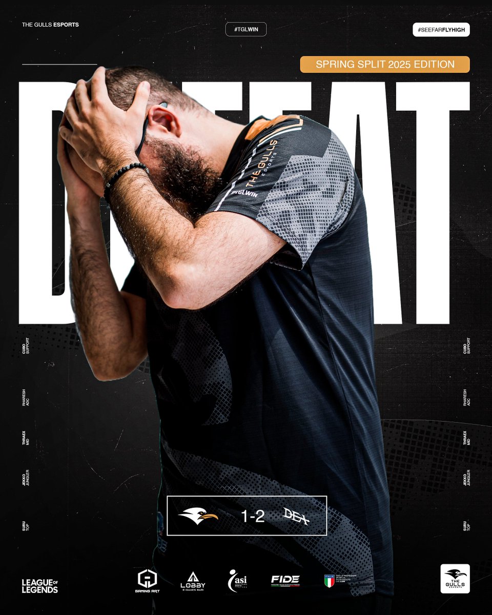 Abbiamo perso la battaglia, ma non la guerra! 💪 

💥GG ai nostri avversari <a href="/LaDeaEsports/">Dea Esports</a> 

Vi aspettiamo martedì 20 maggio per day 6  #TGLWIN #SEEFARFLYHIGH #LeagueOfLegends #BTL #CircuitoTormenta