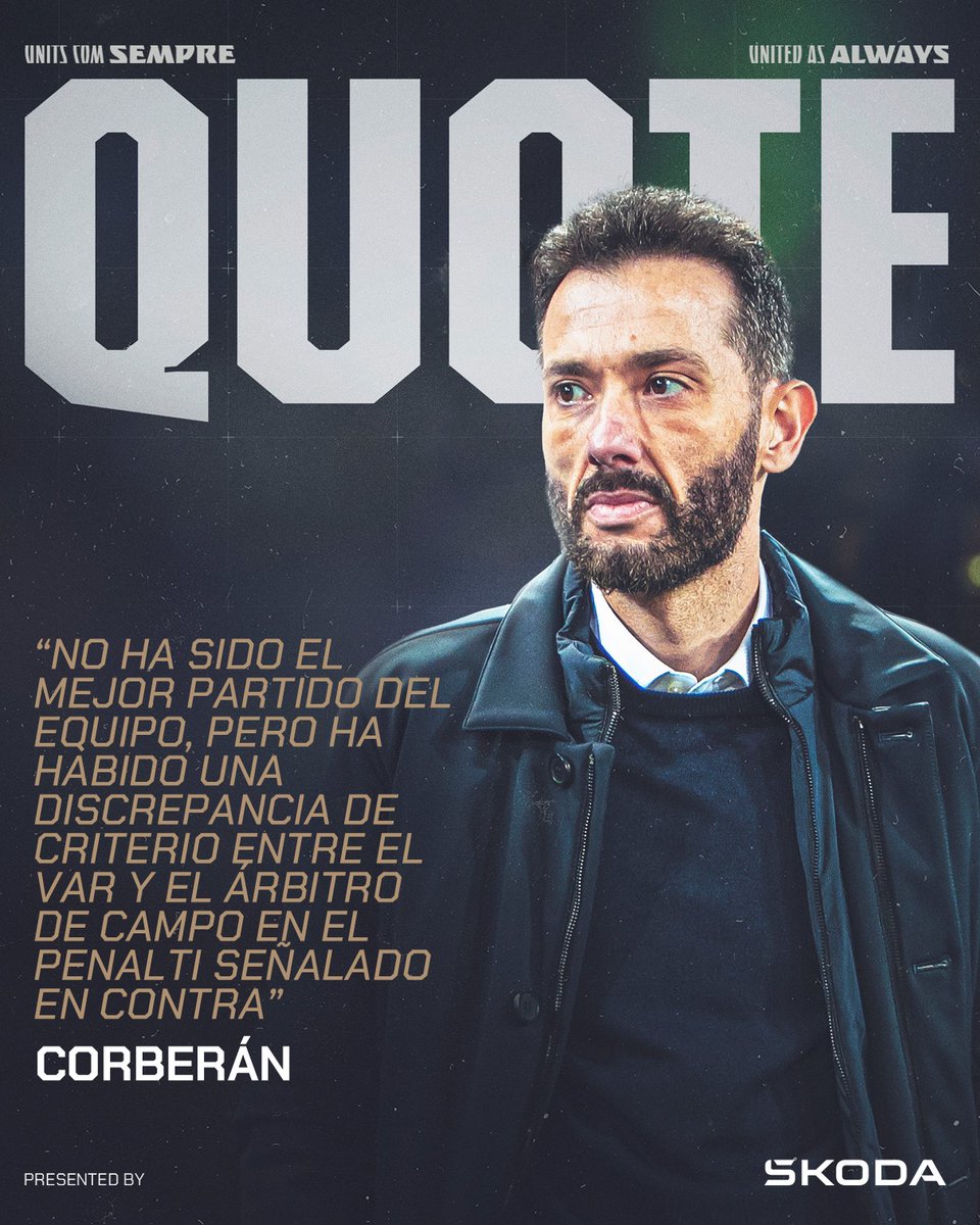 Valencia CF (@valenciacf) on Twitter photo 💬 <a href="/CarlosCorberan/">Carlos Corberán</a>: "No ha sido el mejor partido del equipo, pero ha habido una discrepancia de criterio entre el VAR y el árbitro de campo en el penalti señalado en contra"
🔗 valenciacf.com/corberan-no-ha…
#AlavésValencia
#ADNVCF 💬 <a href="/CarlosCorberan/">Carlos Corberán</a>: "No ha sido el mejor partido del equipo, pero ha habido una discrepancia de criterio entre el VAR y el árbitro de campo en el penalti señalado en contra"
🔗 valenciacf.com/corberan-no-ha…
#AlavésValencia
#ADNVCF
