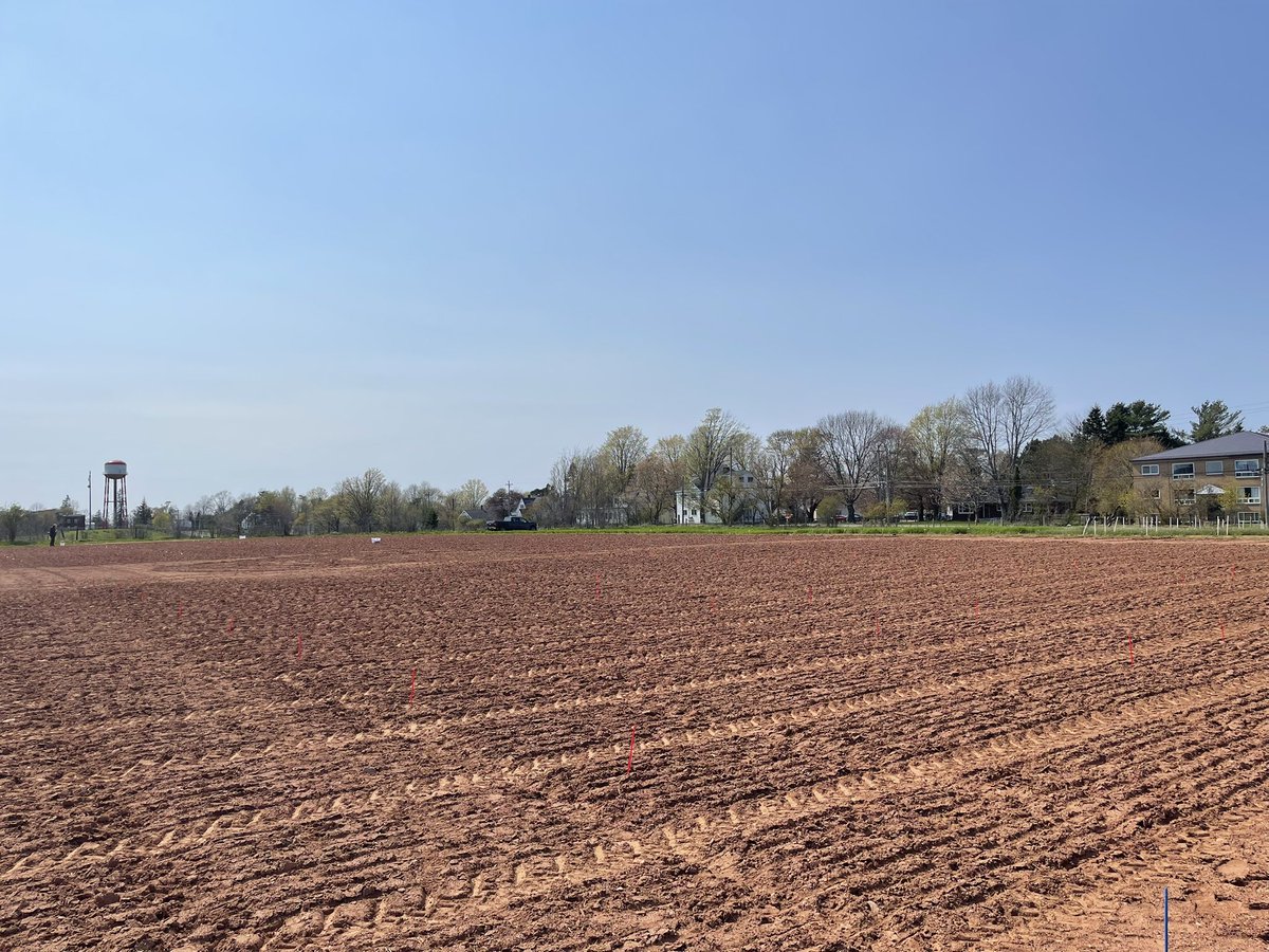 Two more field trials were seeded today at the Truro site - (1) the oat lodging management trial and (2) the milling wheat nutrient management trial 🌾 <a href="/dalagriculture/">Dal Ag Campus</a> <a href="/AtlanticGrain/">AGC</a>