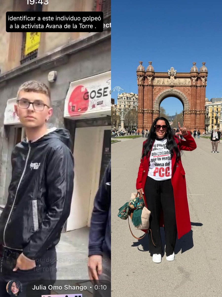 🚨🚨🚨
Necesitamos identificar a este HP.

Este HP de bildu ha golpeado a la activista Avana de torre en el casco viejo en Bilbao.
Donde se encontraban manifestándose con la comunista enviada de Cuba Gabriela.
Los cubanos fueron a desmentir la mentira .
#Etarras #Bildu
<a href="/daniesdsk/">Dani Dsk</a>