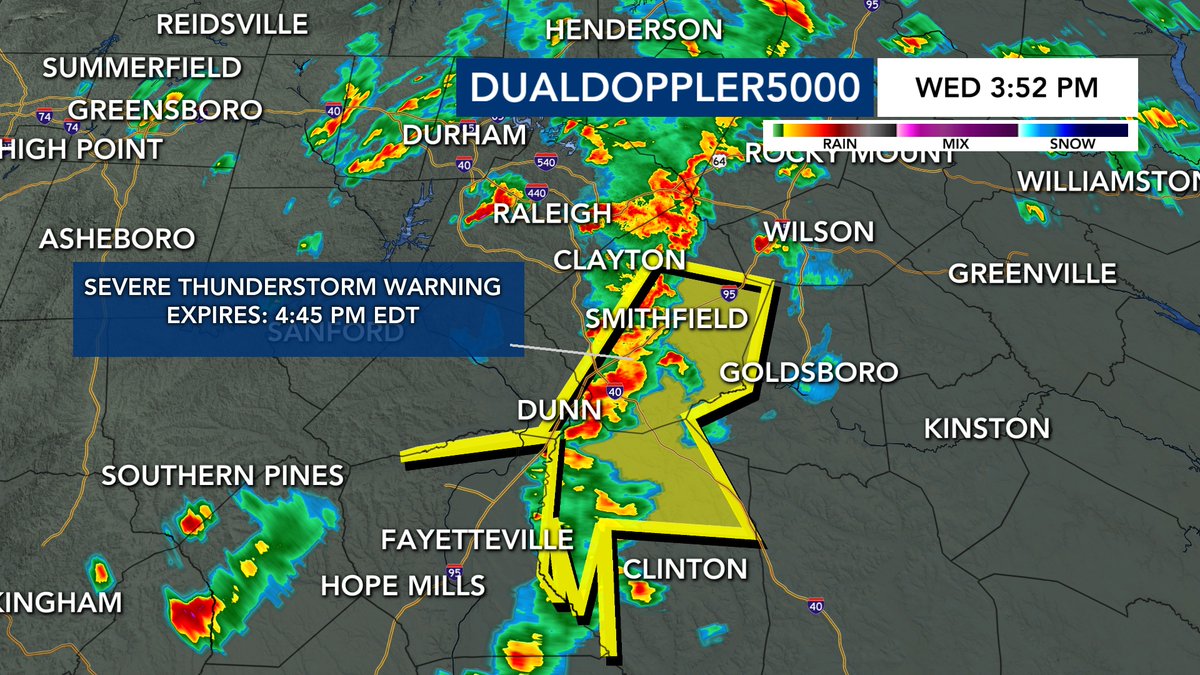 This is definitely one of the strangest warning polygons I have even seen🤷 Must be a glitch but the threat is real! The storm is moving northeast slowly at about 20 mph and could produce nickel-size hail and damaging wind gusts.