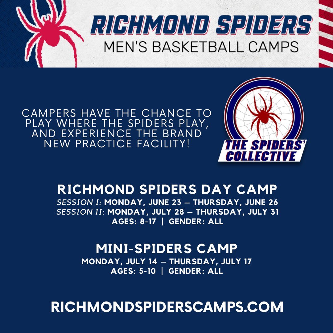 VISIT  richmondspiderscamps.com IT WOULD BE GREAT TO SEE YOU AT CAMP!!