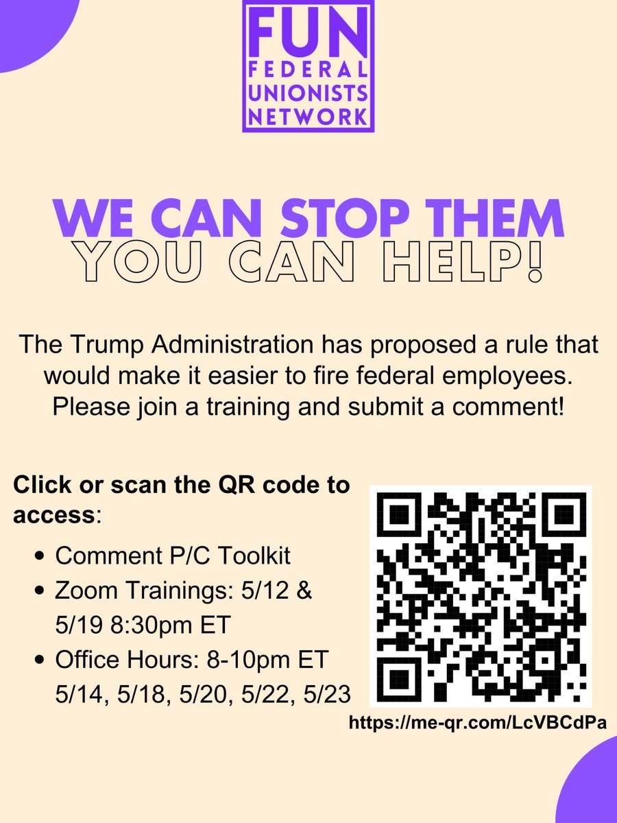 Tonight we are hosting office hours from 8-10 p.m. ET for anyone interested in working on and/or learning more on how to write the perfect public comment. Use this link to join: qr.me-qr.com/link-list/LcVB… 

And this link to access our public comment toolkit: bit.ly/42Fgzba