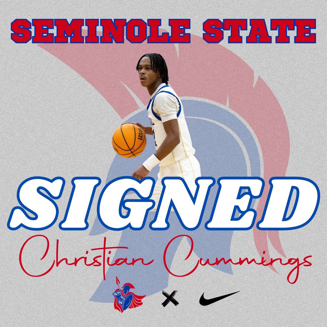 Seminole State Men's Basketball (@ssctrojansmbb) on Twitter photo ๐จSIGNED๐จ
Help us welcome Christian Cummings to the Trojan Family!
A tough 6'0" point guard from Rockford Illinois, Christian is a sharpshooter with great feel. He brings quickness, defensive instincts, and a high basketball IQ.
Letโs work <a href="/ChristianC2_/">Christian Cummings</a>๐ช
#GoTrojans ๐จSIGNED๐จ
Help us welcome Christian Cummings to the Trojan Family!
A tough 6'0" point guard from Rockford Illinois, Christian is a sharpshooter with great feel. He brings quickness, defensive instincts, and a high basketball IQ.
Letโs work <a href="/ChristianC2_/">Christian Cummings</a>๐ช
#GoTrojans
