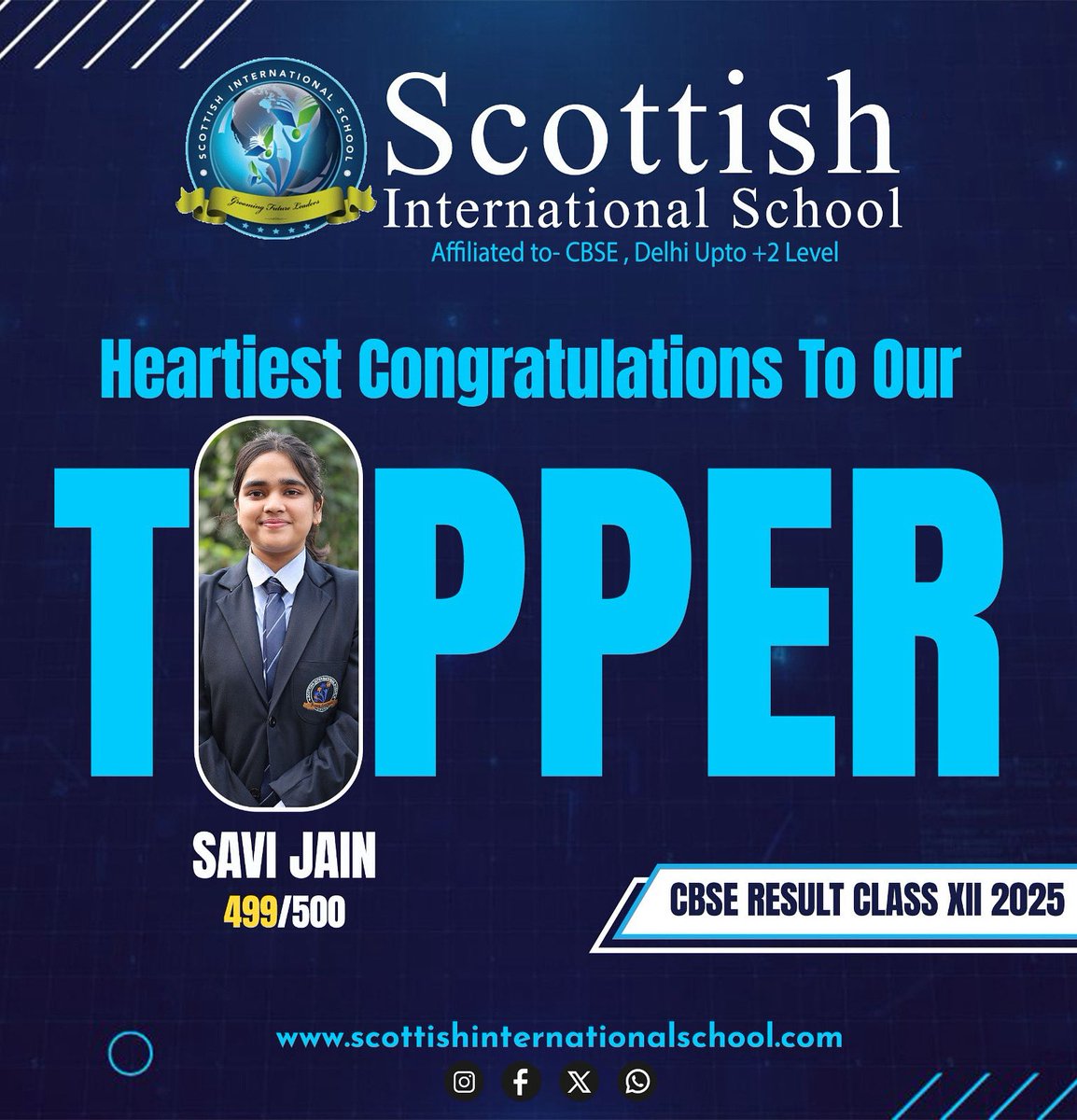 #cbse #cbseresults2025 #topper #scottishinternationalschoolshamli