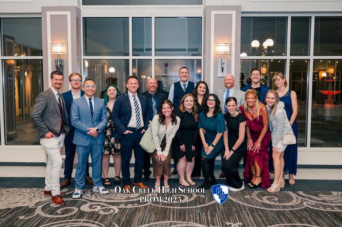 Shoutout to Mr. Flasch for putting together a fantastic prom, well done! Huge thanks to all the staff who helped make it a success. Big shoes to fill, indeed! Forty-four years later and Don’t Stop Believin’ still rocks with the young folk. #youmatter 
<a href="/Athletics_OCHS/">Knights Athletics</a> <a href="/OCFSD/">Oak Creek Schools</a>